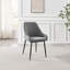 Aminata Veneer & Metal Round Dining Table With Ophelia Fabric Chairs - Modern Statement Design-1718514208-1718514398
