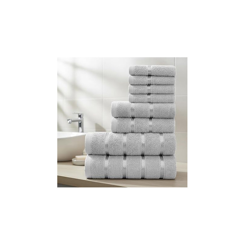 100% Cotton Mulit-Size Set, Silver
