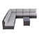 High-Density Polyethylene Wicker Fully Assembled 6 - Person Seating Group with Cushions