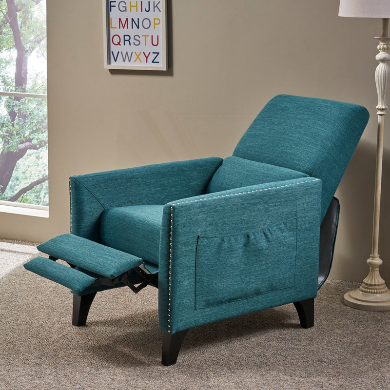 PUSH BACK RECLINER, Teal