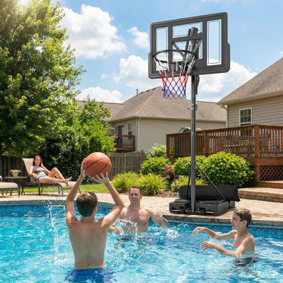Basketball Hoop Outdoor, 7.7 FT to 10 FT, Portable Basketball Goal