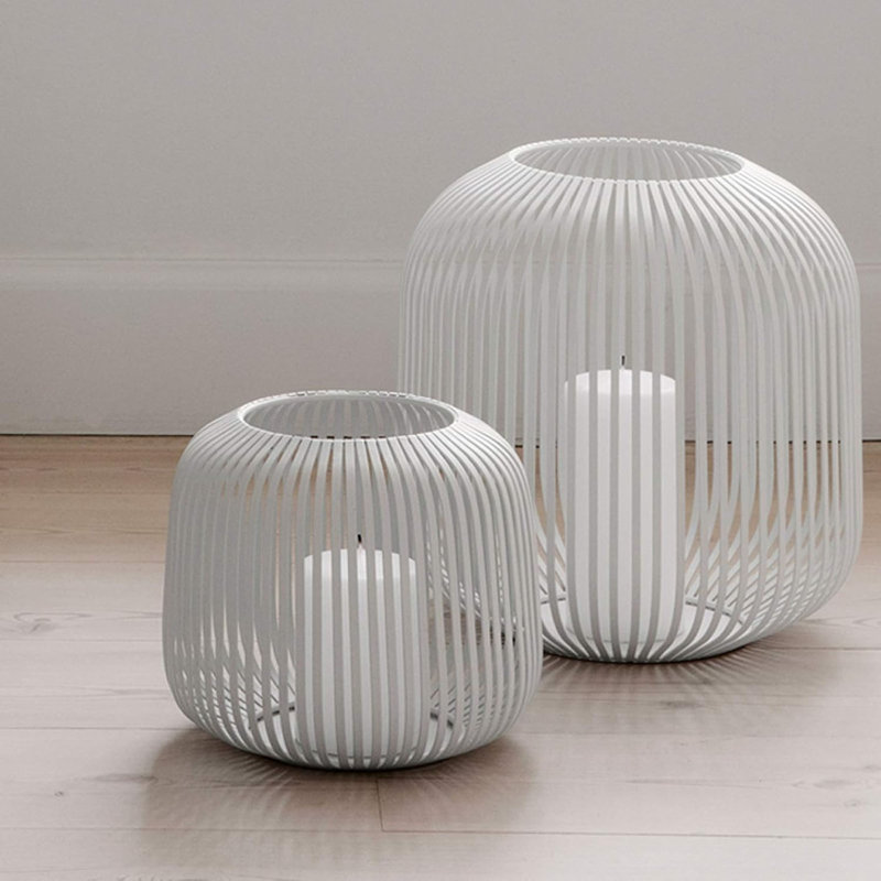 Lito Other Corner Lantern, 17 cm H x 20 cm W x 20 cm D, White
