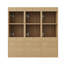 Armoire murale avec porte à fermeture douce et tablette ouverte