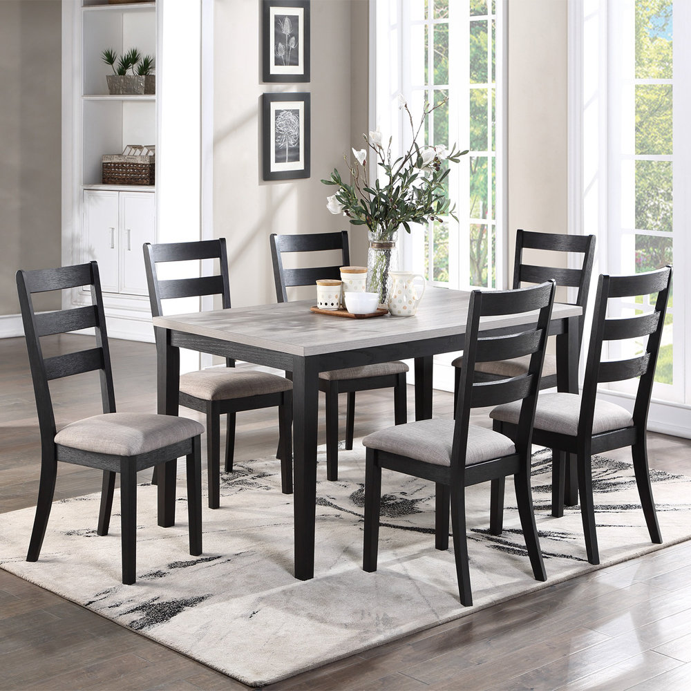 Red Barrel Studio Small Dining Table Set 7 Pc | Wayfair