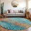 Tapis intérieur / extérieur bleu lavable à la machine 8 pi x 10 pi ACN1074-109484895