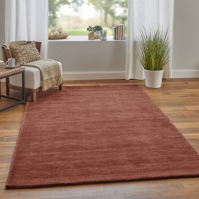 Bright Red 3x4 Antique Hand Woven Area Rug – Made With Loom