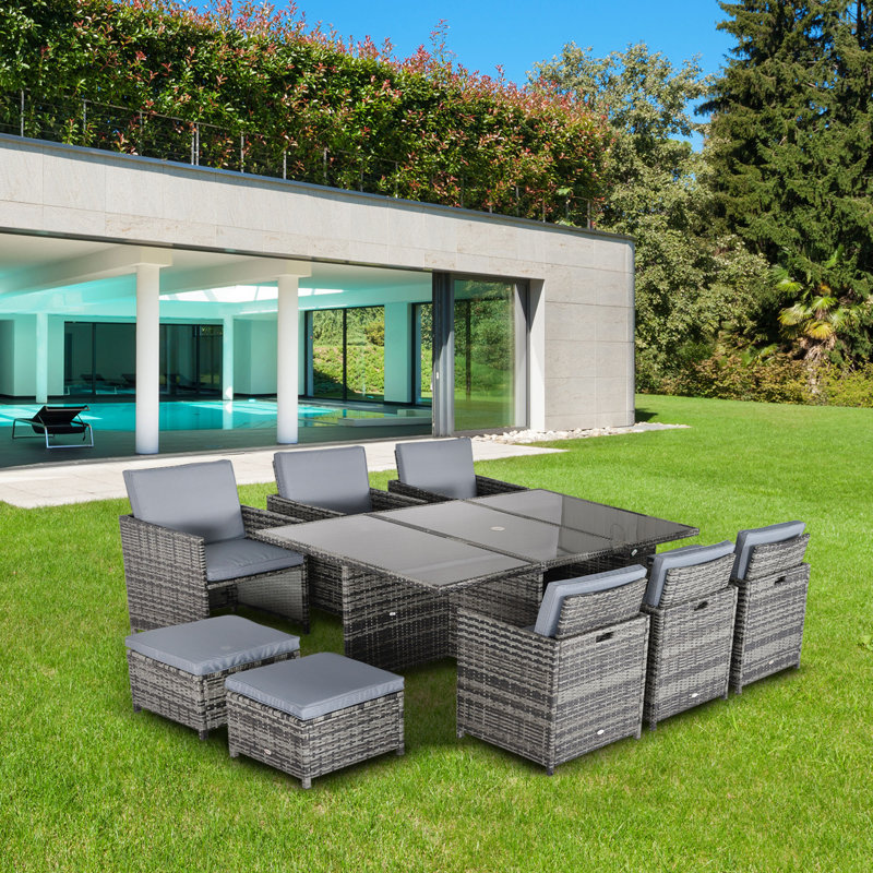 Gennett 10 Seater Rattan Conversation Set