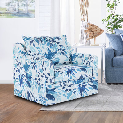 Fauteuil d'appoint pivotant en polyester Jakeira Camreon