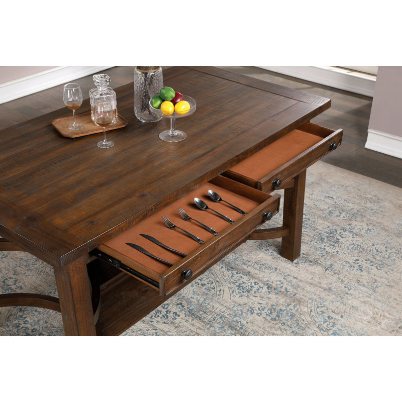 Solid Wood Base Dining Table