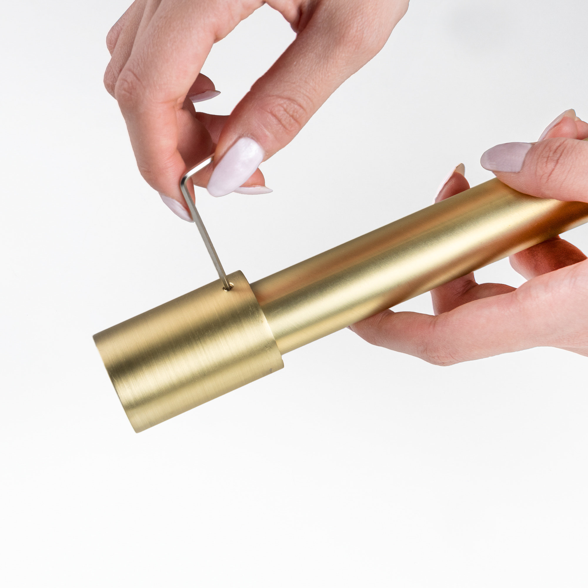 Totham Double Curtain Rod, 48" - 84", Gold