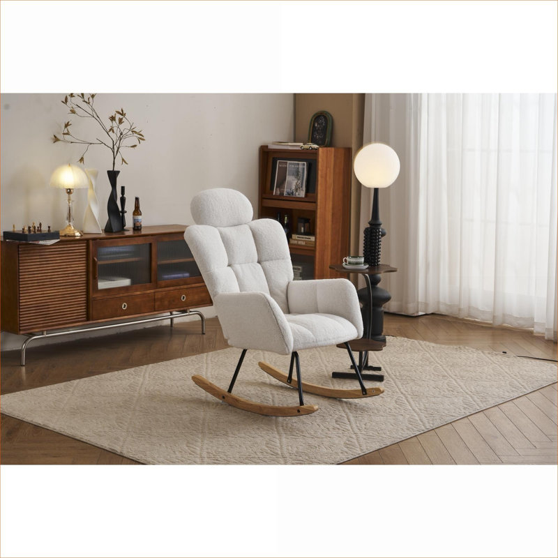 Fauteuil oscillant rembourré Teddy