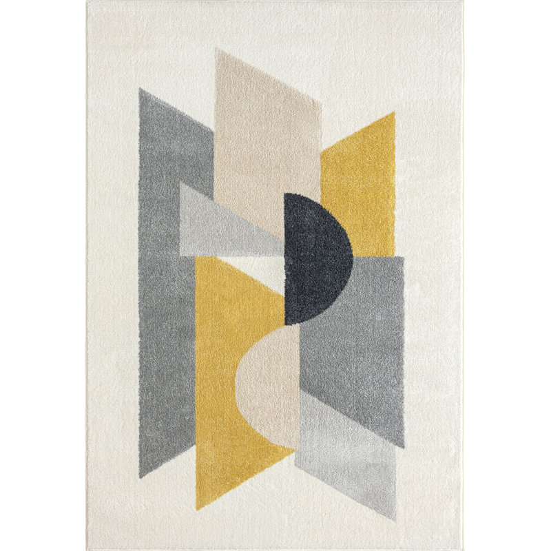 Tapis à motif géométrique moderne Abani Rugs Douglas DEC210A, Rectangle 5 pi 3 po x 7 pi 6 po