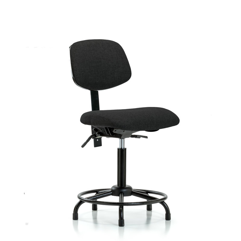 Chaise de dessinateur ergonomique Baines, Noir, Inclus, Non