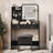 Vanity Desk With LED Light Mirror And Charging Station-2087350119