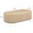 Suraya Faux Travertine Concrete Rounded Coffee Table-1318567193