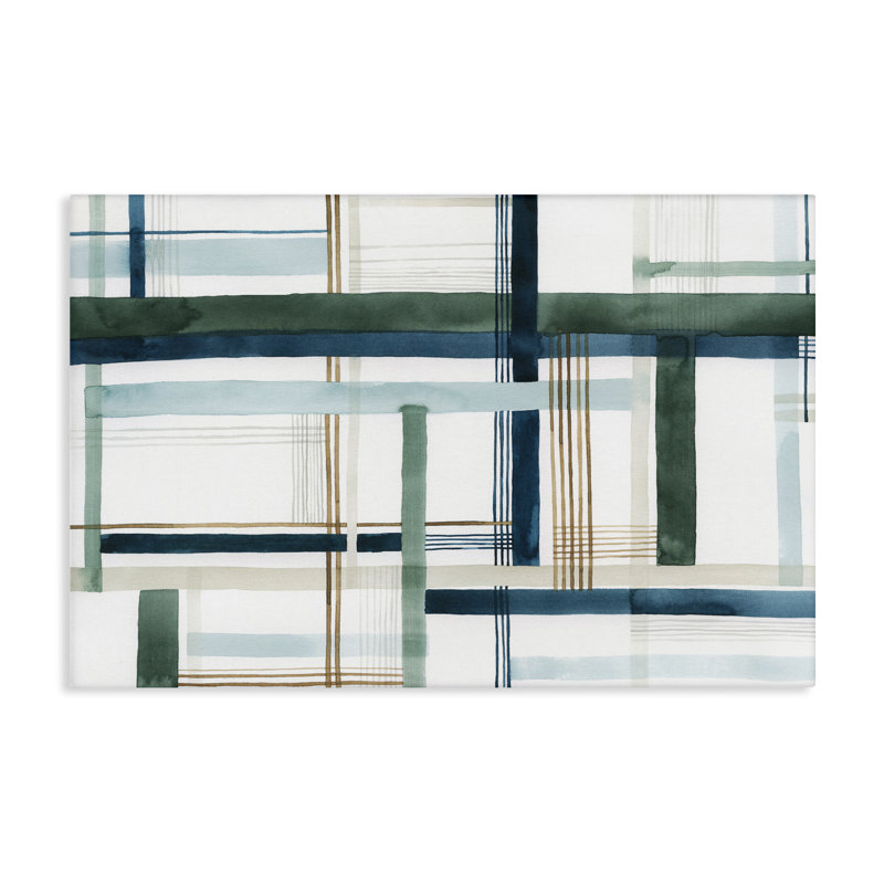 Layered Woven Pattern Canvas by Grace Popp, 16" H x 24" 