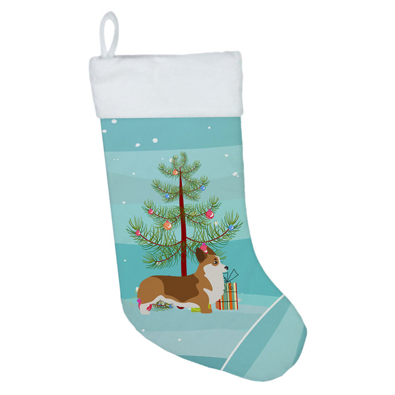 Chaussette de noël joyeux de noël, Corgi
