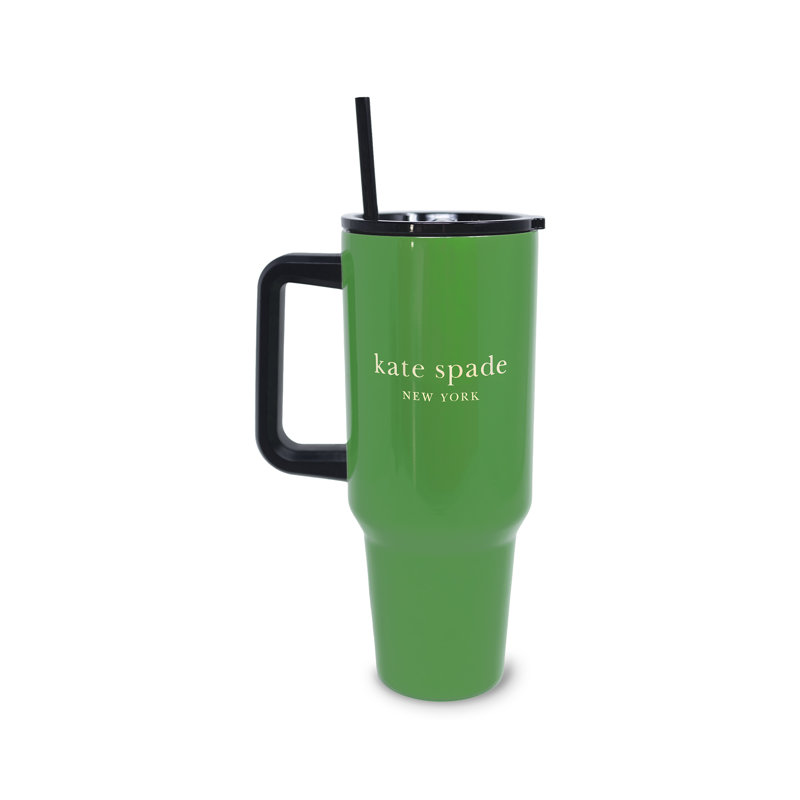 Stainless Steel 40 Oz. Tumbler, Pink, Green