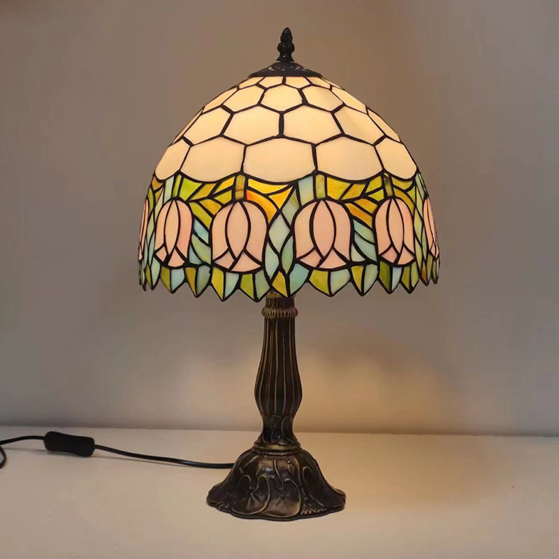 Lampe de table Art Deco Floral