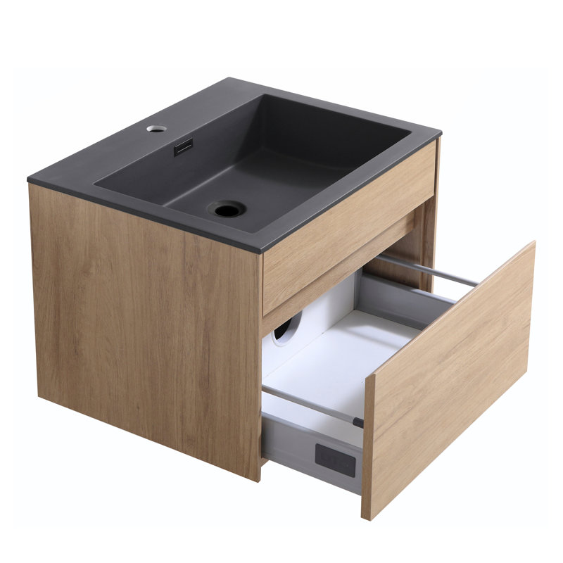 Ensemble de meuble-lavabo mural simple 24 po Artem