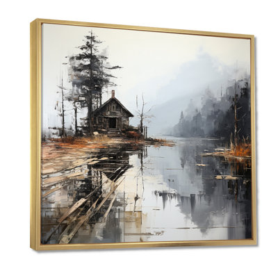 Art sur toile, «Moody Lakehouse Overcast I»