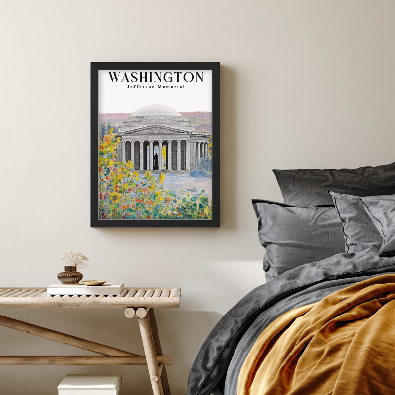«Thomas Jefferson Memorial Washington» sur papier, Noir