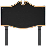 Colonial Standard One Line Address Sign Plaque with Lawn Stakes
