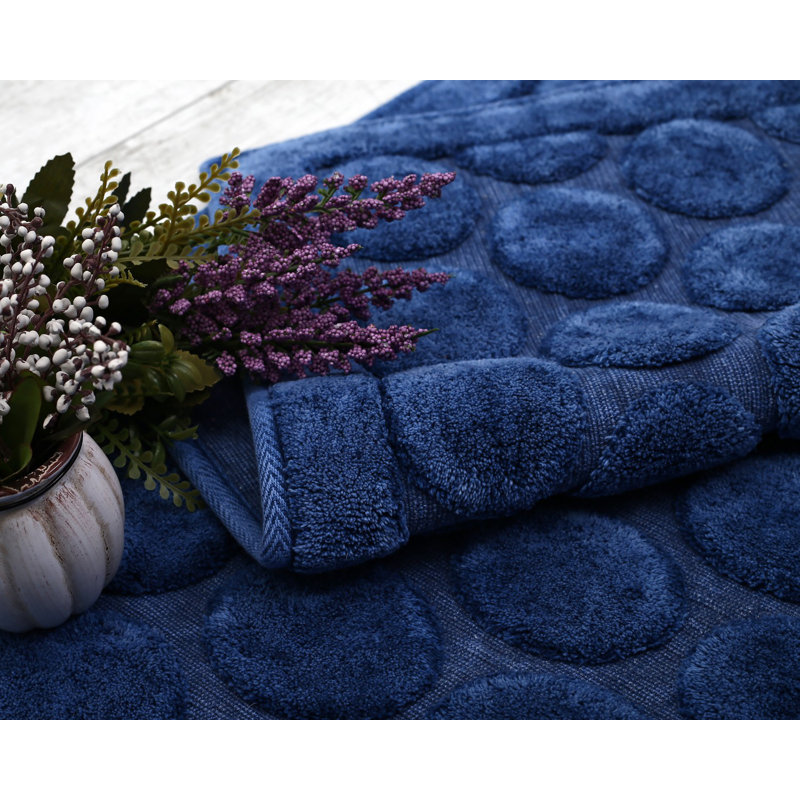 Ensemble de 2 tapis de bain Jaliyiah, Bleu