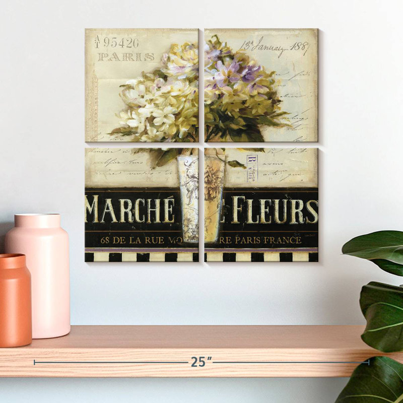 Harnek Marche De Fleurs I, 18" H x 18" W