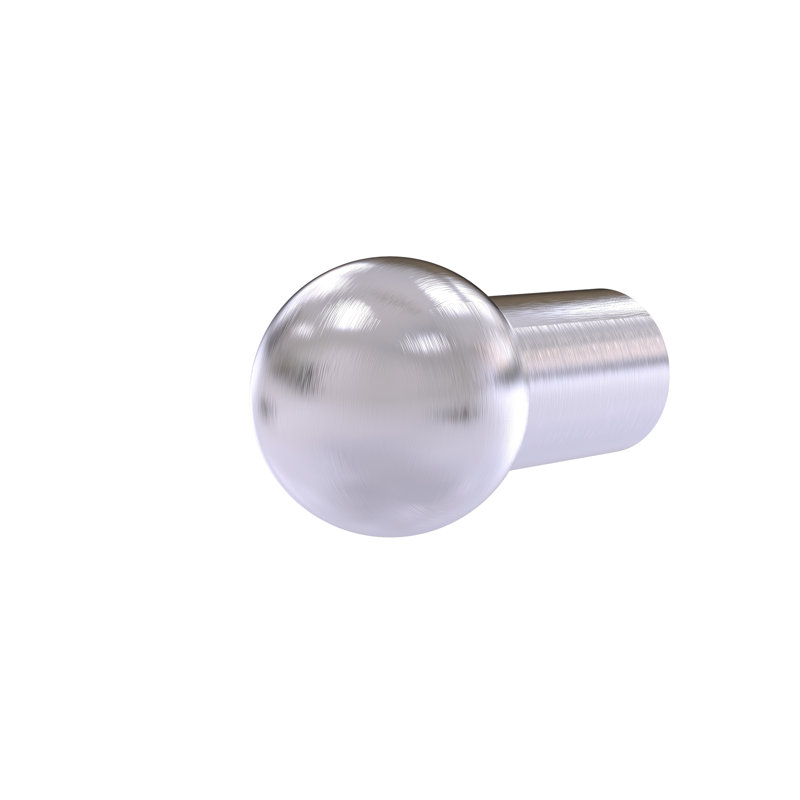 Poignée ronde de 1 diamètre, Chrome satiné