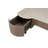 Chloe 74" Gray U-Shaped Executive Desk with Storage-1322050270