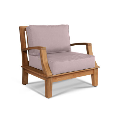 Fauteuil club extérieur Kauffman Grande en teck