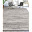 Striped Area Rug in Gray