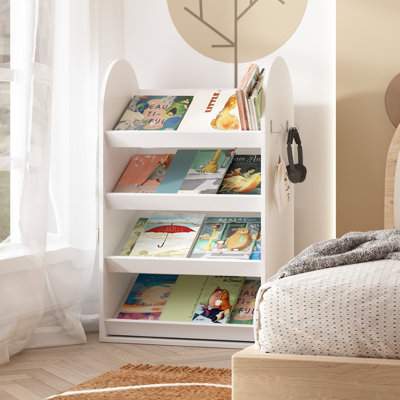 Bibliothèque adaptée aux enfants avec rangement à l'avant, conception facile à atteindre