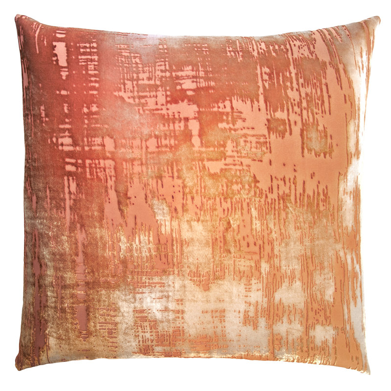 Square Pillow Cover & Insert, 18"H x 18"W, Mango