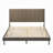 Alaria Platform Bed in Brown and Weathered Gray,bed frame,upholstered bed