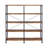 Lund 63 Inch Industrial 4 Tier Shelf Bookshelf, Particleboard, Metal Frame-93617285-93617283