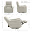 Fauteuil inclinable électrique pivotant rembourré-1730948474