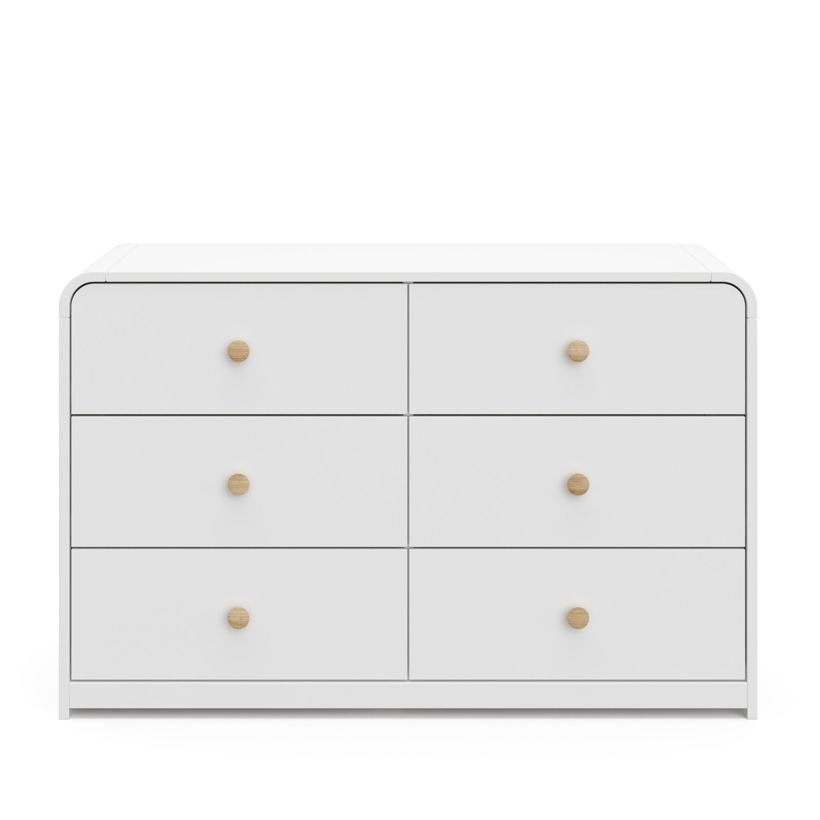 Storkcraft Santos 6 Drawer Dresser, White