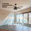 Ventilateurs de plafond de 52 pouces avec lumières et télécommande et ventilateur de plafond pour la chambre à coucher, le salon et le patio-181403372-179892531-179892541