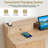59'' Fluted Executive L Shaped Desk, Computer Corner Desks With Power Outlets-1884675256