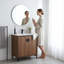 Armoire de meuble-lavabo autoportante 30 po avec 2 portes, structure en bois d'ingénierie (armoire seulement) | Idée de cadeau