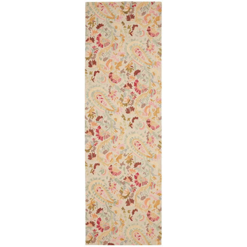 Ines Multi Hand Micro Hooked Wool Rug, Runner 2'6" x 8'
