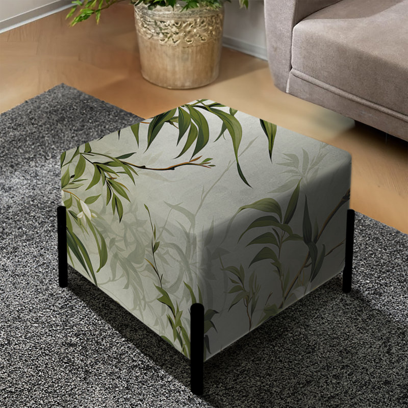 Repose-pieds carré en bambou Zen Haven