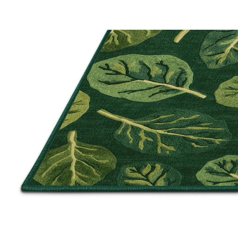Tapis 6 épinards lavables Ginza, Carré 4 pi