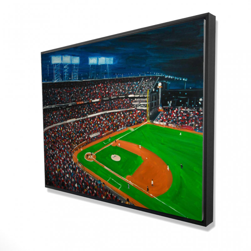 Baseball Game Print On Canvas, H 36 po x l 48 po