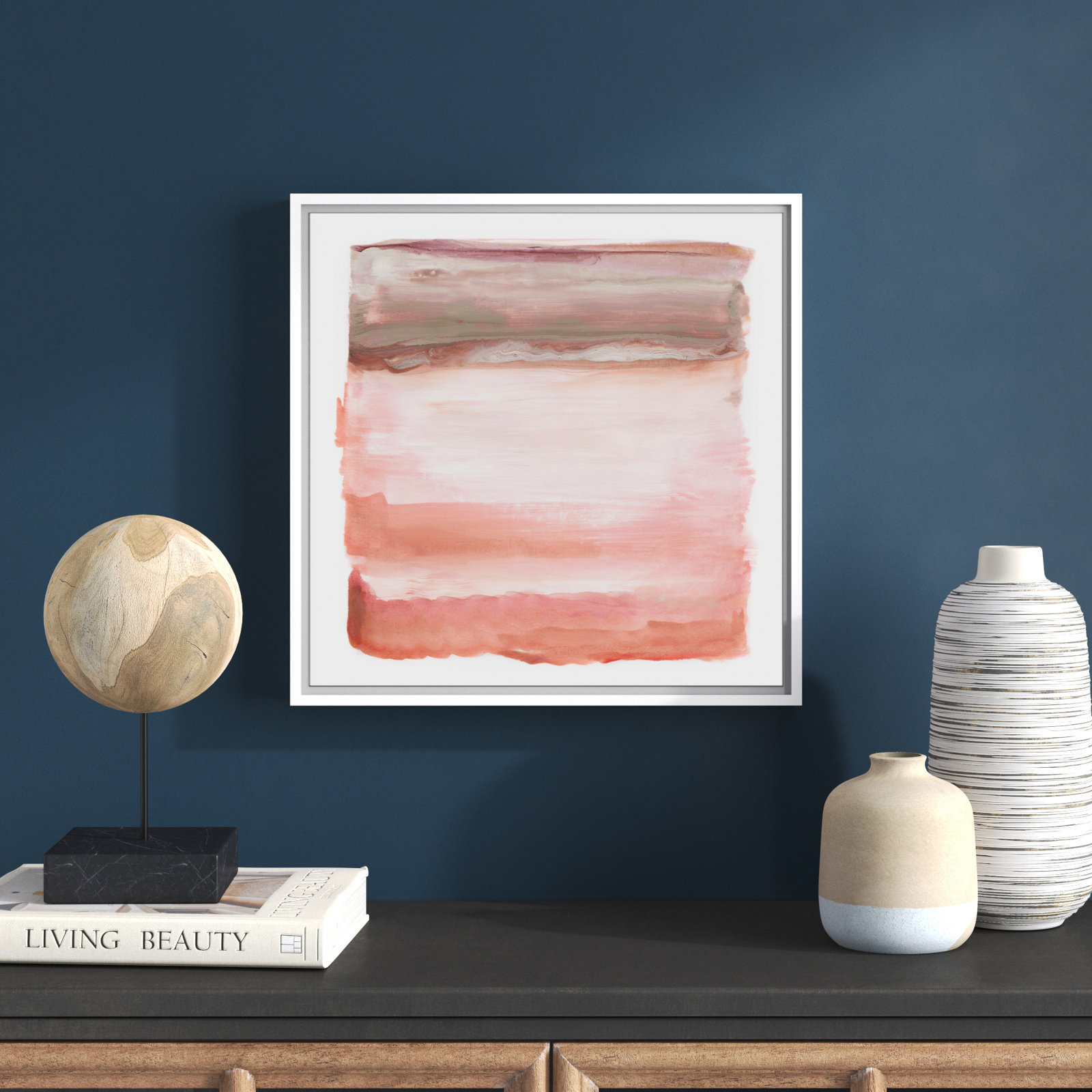 Lakeland "Boho Sky I" Print by Nan, 17.5" H x 17.5" W x 2" D, White