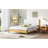 Modern Queen Size Beds, Solid Wood With Upholstered Headboard, Home Comfort