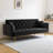 3-Position Backrest, Beige Velvet, Metal + Mid-Foot Frame, 1-Carton, Studio-Perfect-1183573988