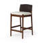 Lulu Upholstered Stool with Solid Wood Frame-763229721-760679070